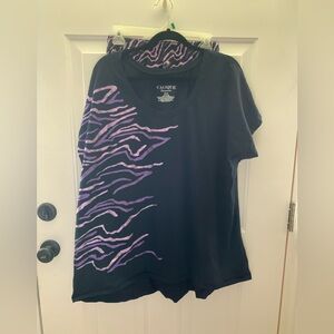 Cacique Black and Purple Women's pajamas